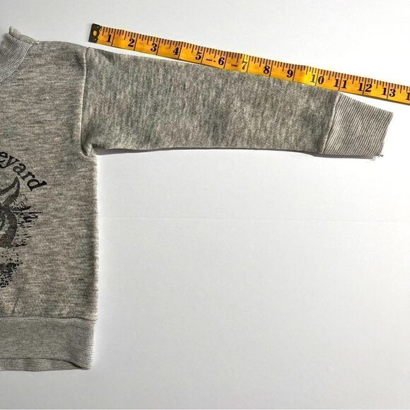 Martha's Vineyard Boys or Girls Whale Ship Cozy Sweatshirt Grey Black Size 3T - Picture 6 of 8